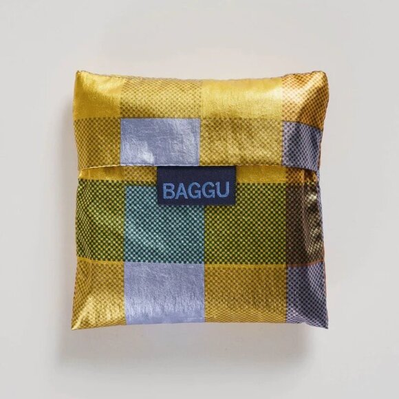 NWT Standard Baggu - Madras Metallic - Picture 3 of 9